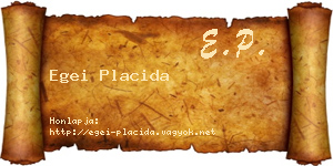 Egei Placida névjegykártya